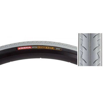 Шоссейная покрышка Kenda Kontender 700 x 23 ClincherWire TPI 110 серая/черная, светоотражающая 75321597 фото