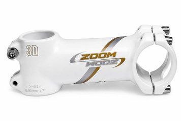Вынос руля ZOOM 3D 90 мм +7&deg;, белый 14985632 фото