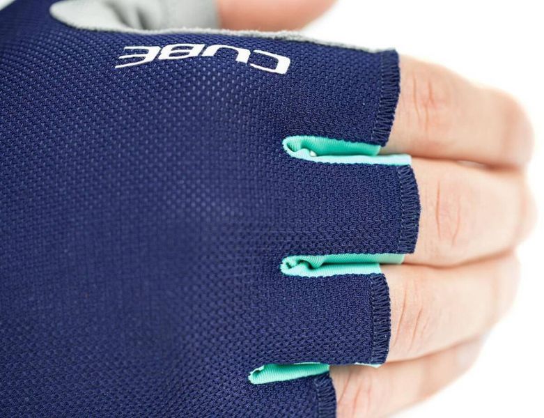 Перчатки Cube Performance Short Finger Gloves Blue L 11219 фото