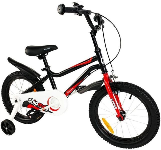 Велосипед дитячий RoyalBaby Chipmunk MK 16", OFFICIAL UA, чорний CM16-1-black фото