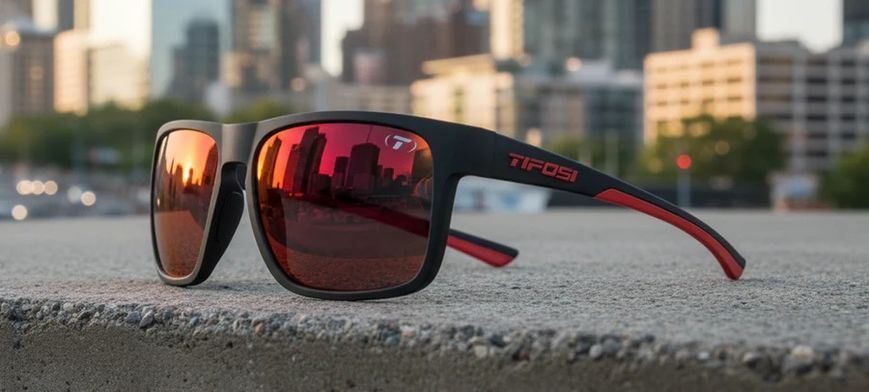 Очки Tifosi Swick Satin Black/Crimson, линзы Smoke Red Mirror (15%) 1520400178 фото