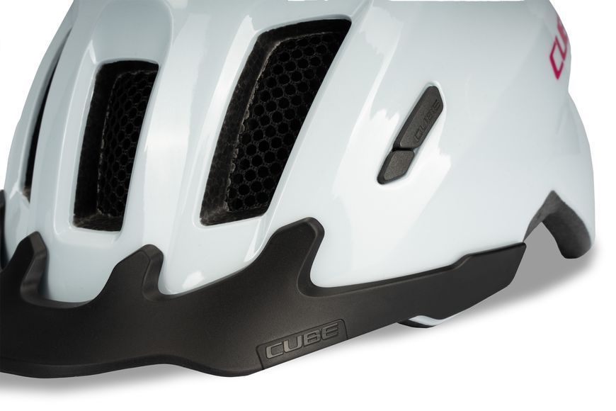 Шолом CUBE HELMET FINK flashwhite&acute;n&acute;pink S (49-55) 16150 фото