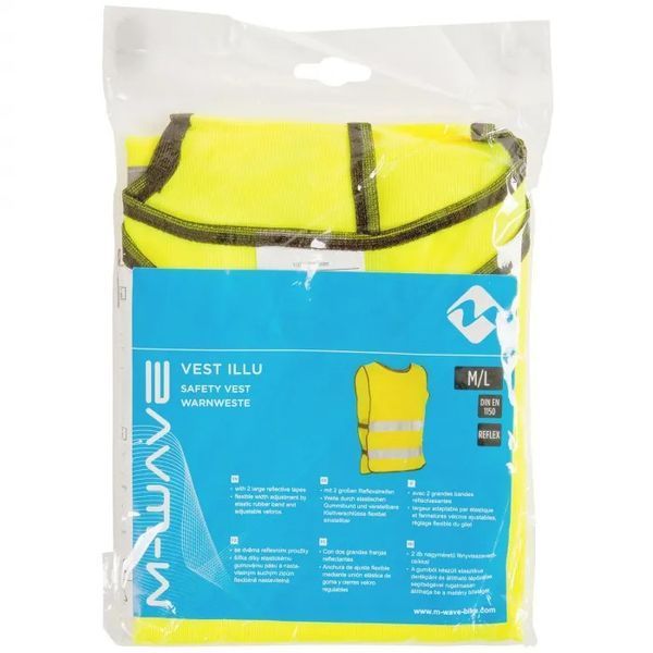 Жилет світловідбивний M-Wave Safety Vest M/L, жовтий 4015493120469 фото