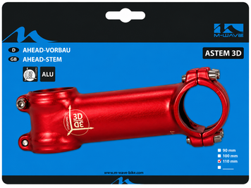 Вынос руля M-Wave Astem Ahead 3D handle stem, красный 404295 фото